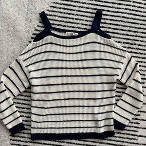 Blue and cream striped sweater. Great condition. Size M. Smoke free. Pet free.